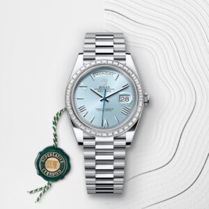 Rolex Watches For Men – Rolex Oyster Perpetual Day-Date 40 Ice Blue Platinum Watch